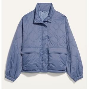 Old Navy Blue Packable Quilted Jacket Women’s XL Lightweight
